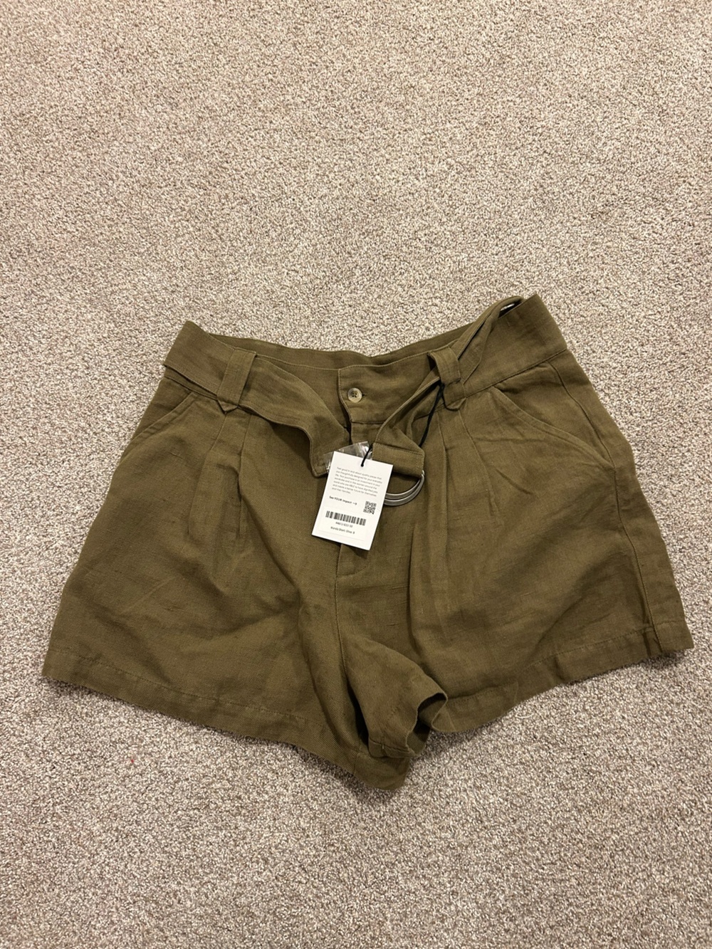 NWT Linen/Cotton Blend Shorts